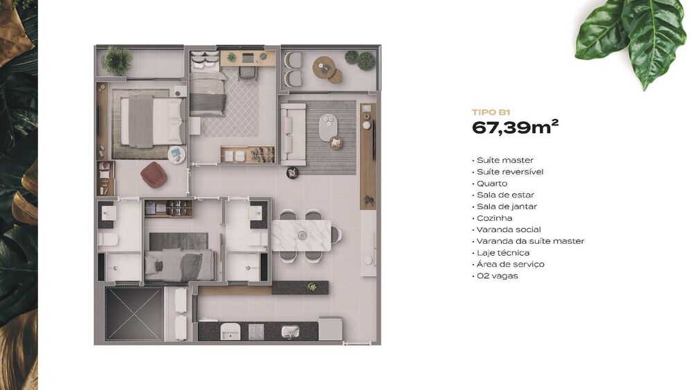 Apartamento, 3 quartos, 7867 m² - Foto 1