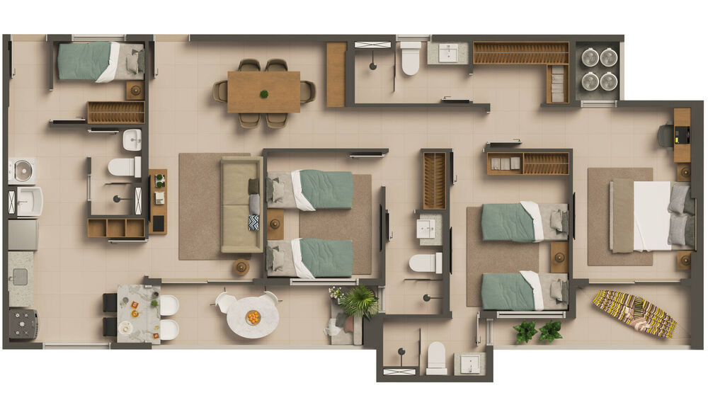 Apartamento, 4 quartos, 104 m² - Foto 3