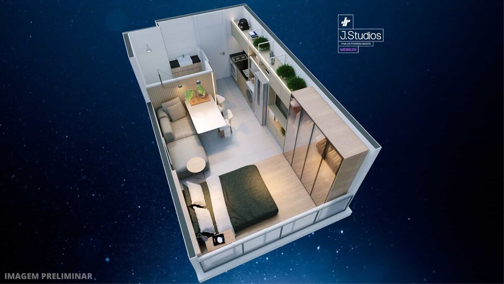 Apartamento, 1 quarto, 2536 m² - Foto 7