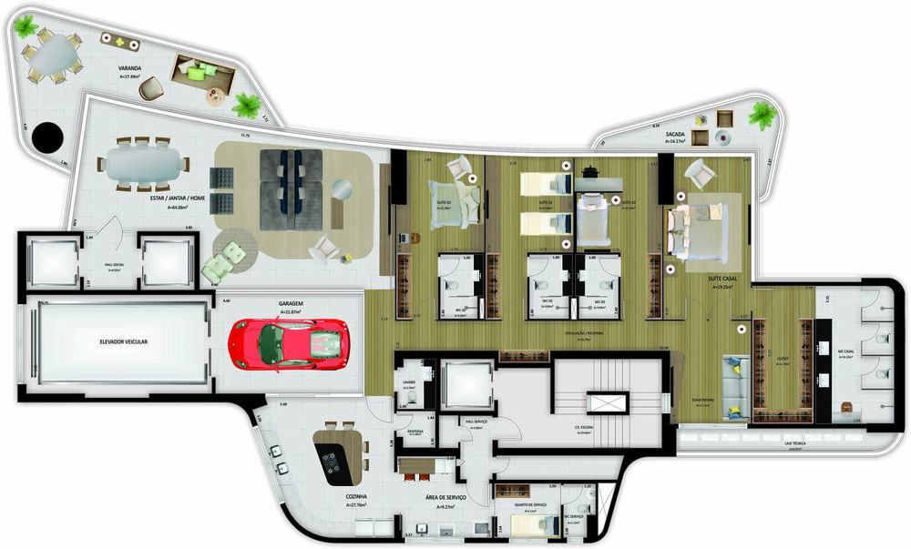 Apartamento, 5 quartos, 368 m² - Foto 3