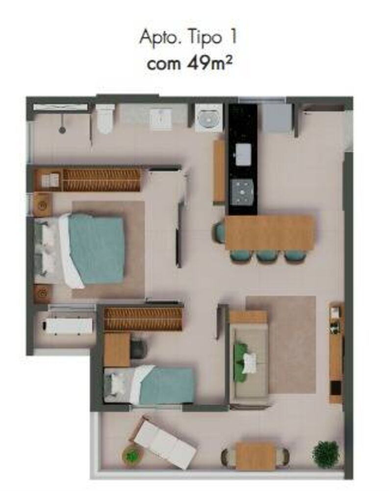 Apartamento, 2 quartos, 3749 m² - Foto 6