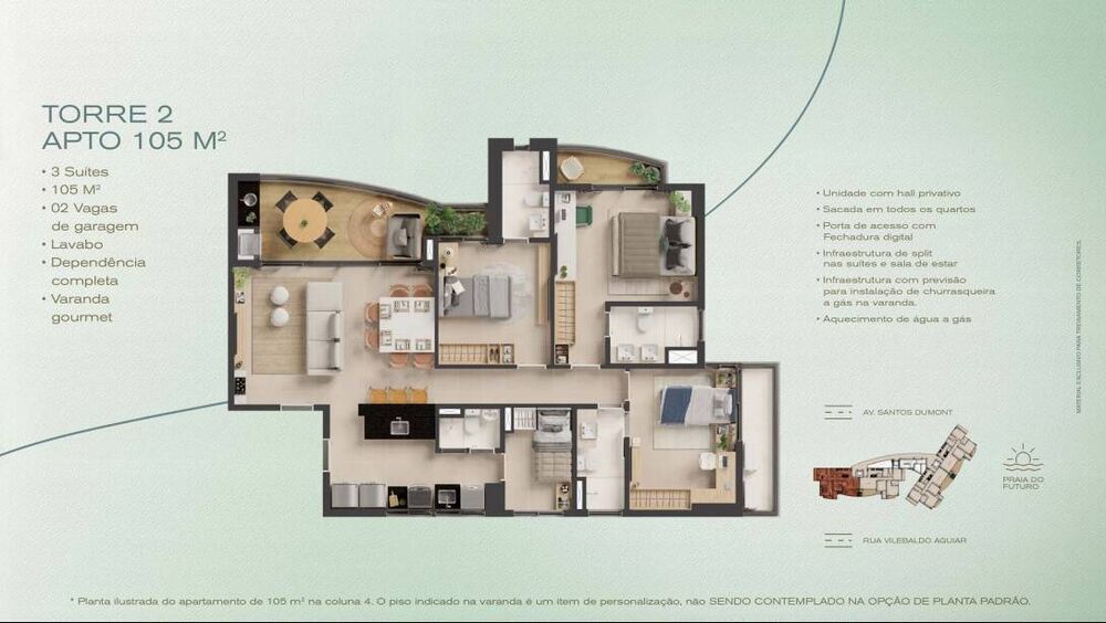 Apartamento à venda com 4 quartos, 105131m² - Foto 4