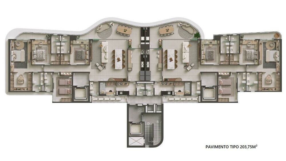 Apartamento, 4 quartos, 163203 m² - Foto 5