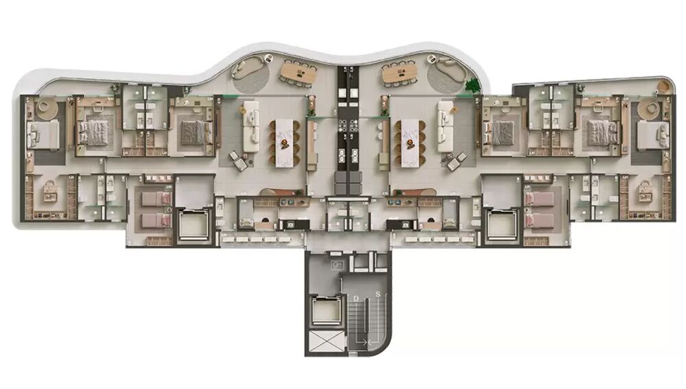 Apartamento, 4 quartos, 163203 m² - Foto 3