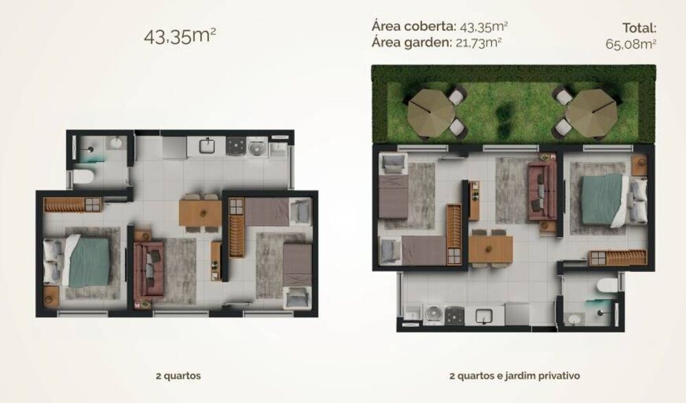 Apartamento à venda com 2 quartos, 4382m² - Foto 4