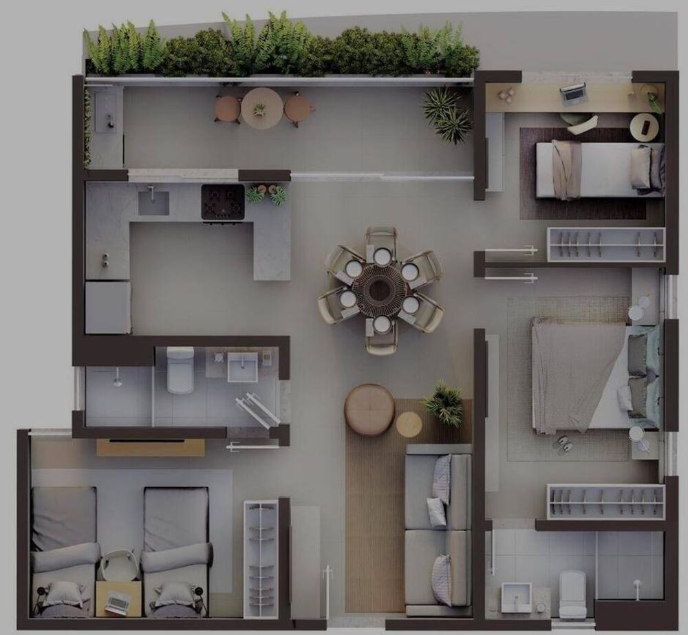 Apartamento à venda com 3 quartos - Foto 2
