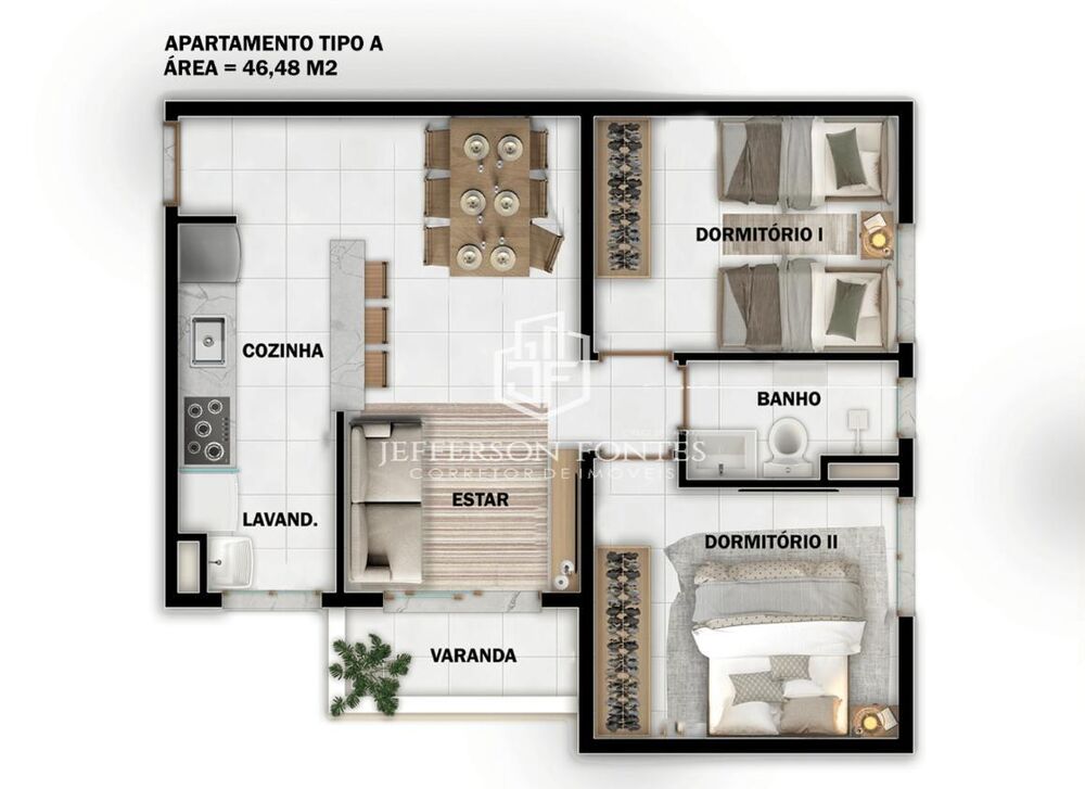 Apartamento, 2 quartos, 46 m² - Foto 15