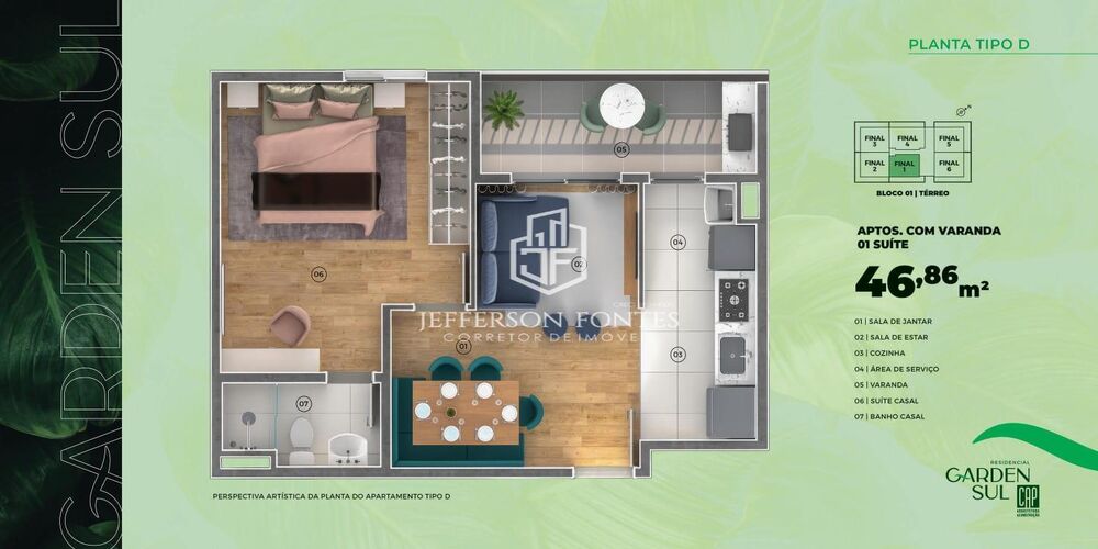 Apartamento à venda com 2 quartos, 50m² - Foto 3