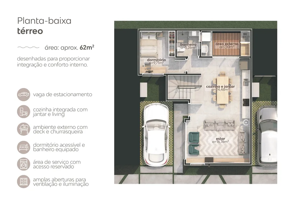 Casa, 3 quartos - Foto 10