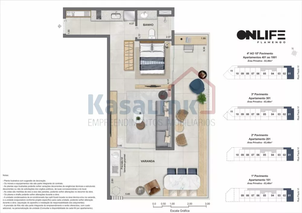 Flat/Apart Hotel, 1 quarto, 39 m² - Foto 21