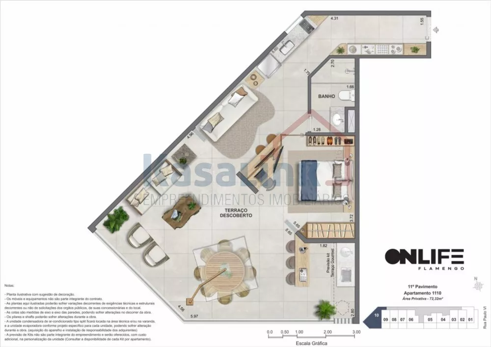 Flat/Apart Hotel, 1 quarto, 39 m² - Foto 22