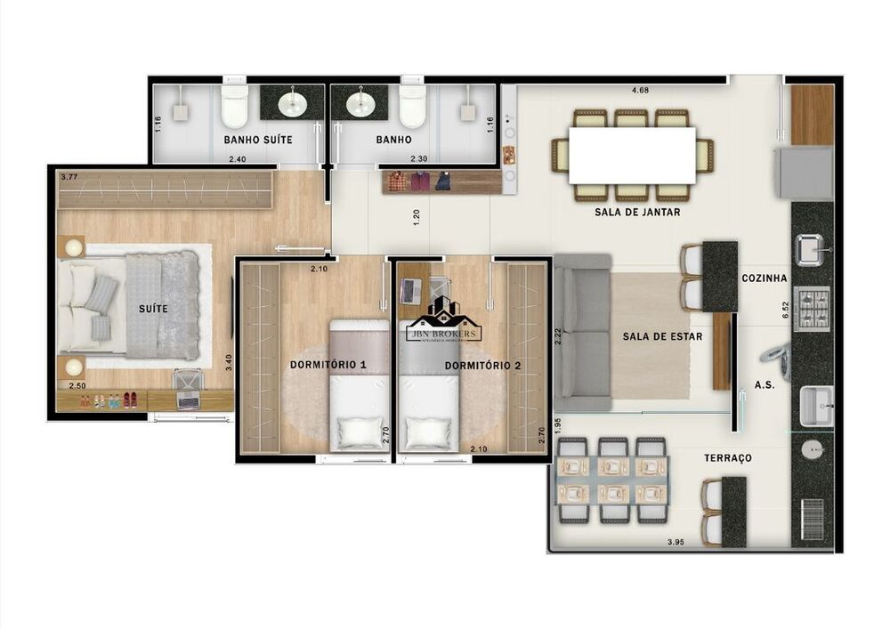Apartamento, 3 quartos, 65 m² - Foto 19