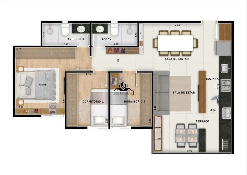 Apartamento, 3 quartos, 65 m² - Foto 18