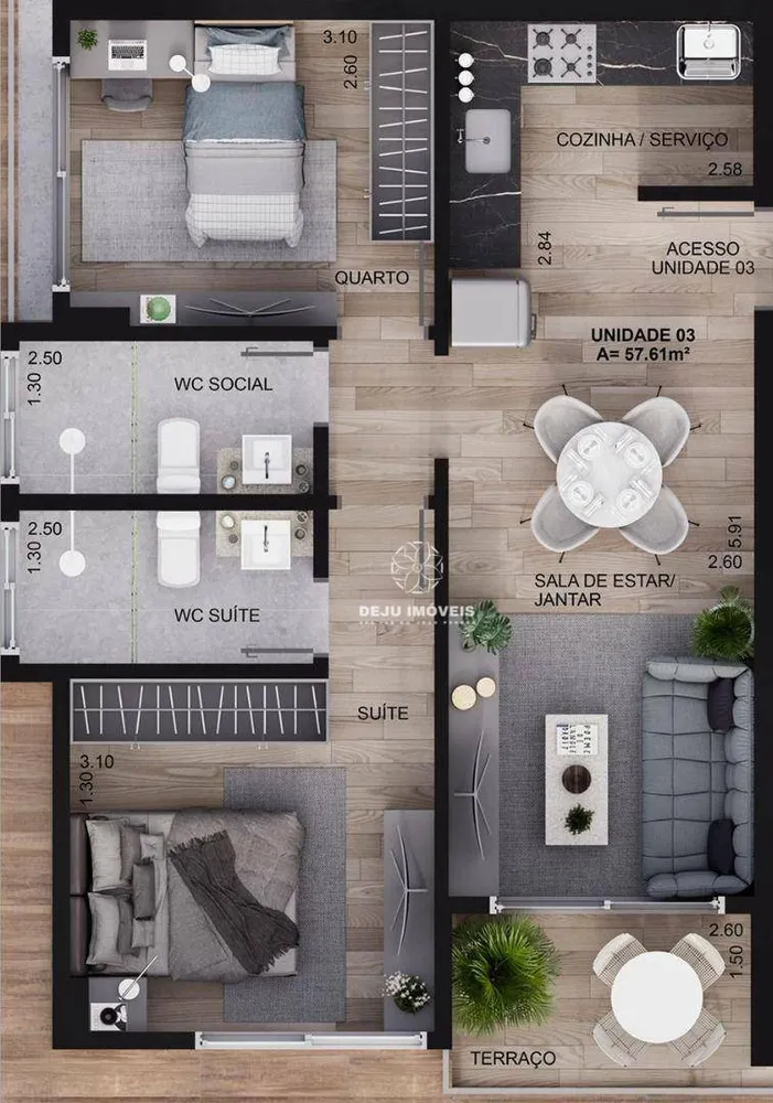 Apartamento, 1 quarto, 25 m² - Foto 2