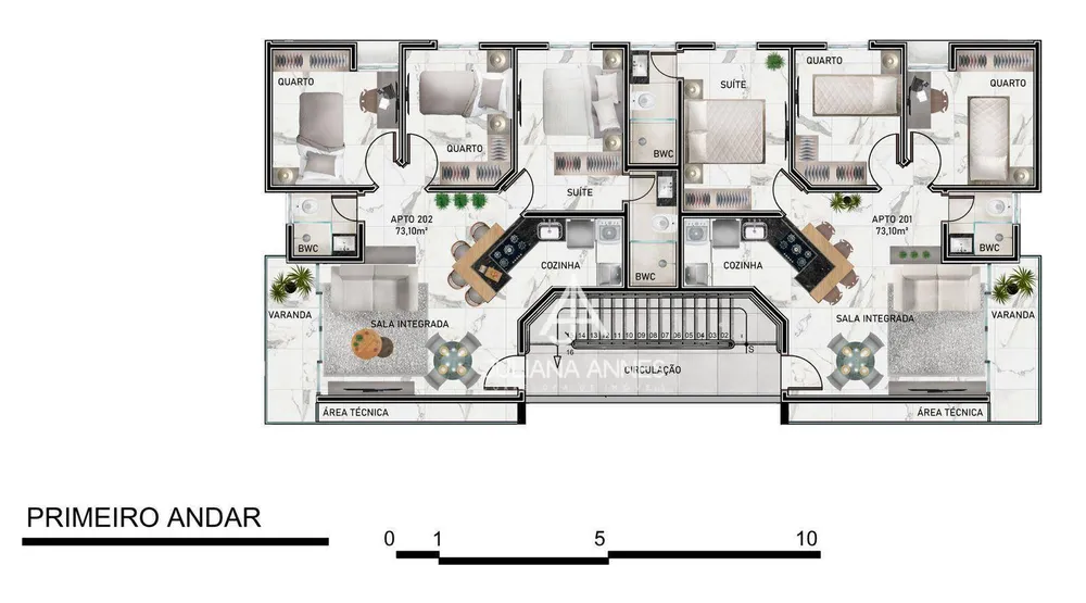 Apartamento, 3 quartos, 72 m² - Foto 3