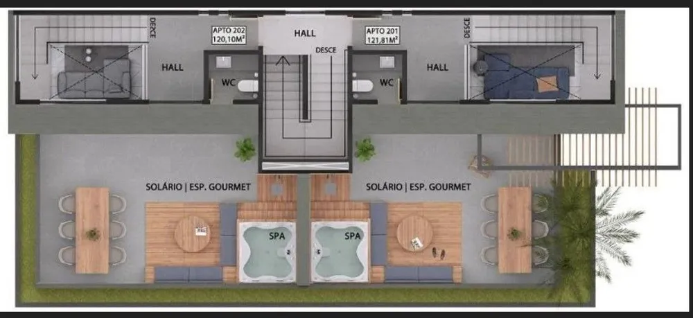 Apartamento, 3 quartos, 72 m² - Foto 2