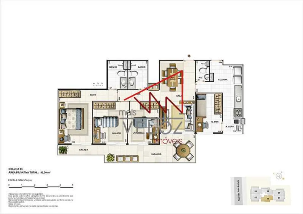 Apartamento, 3 quartos, 100 m² - Foto 8