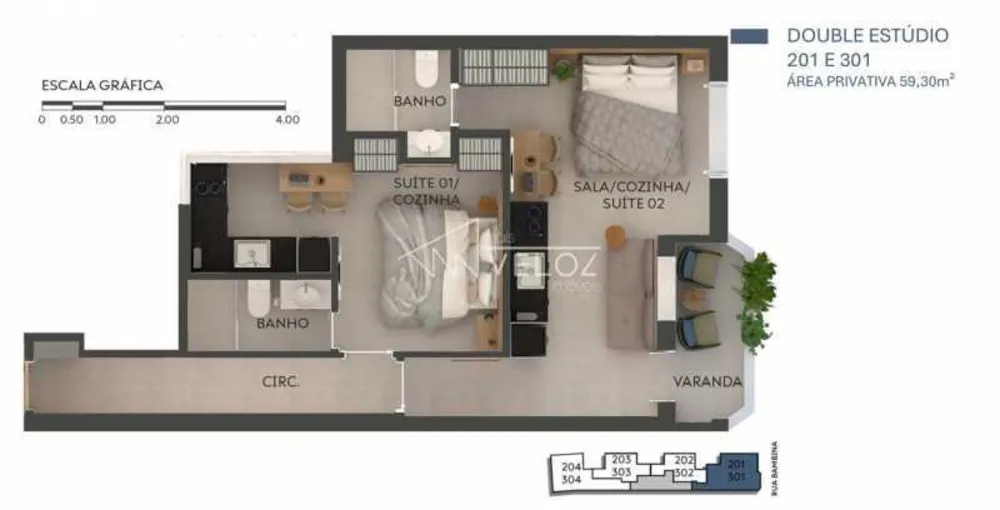 Apartamento, 2 quartos, 59 m² - Foto 17