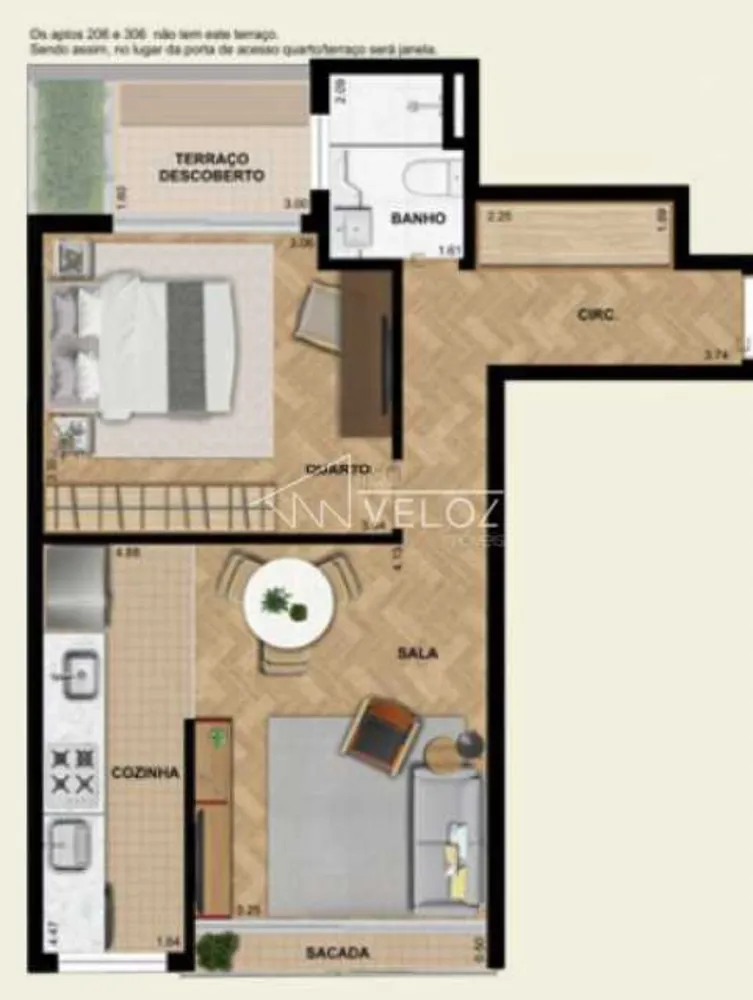 Apartamento, 1 quarto, 48 m² - Foto 11