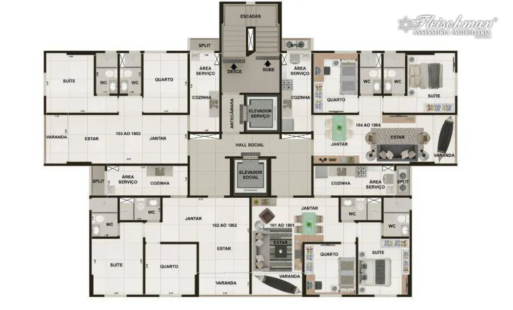 Apartamento, 2 quartos, 58 m² - Foto 3