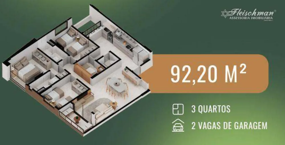 Apartamento, 3 quartos, 105 m² - Foto 2