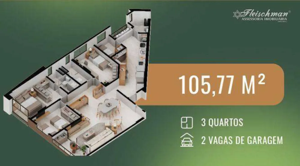 Apartamento, 3 quartos, 105 m² - Foto 1