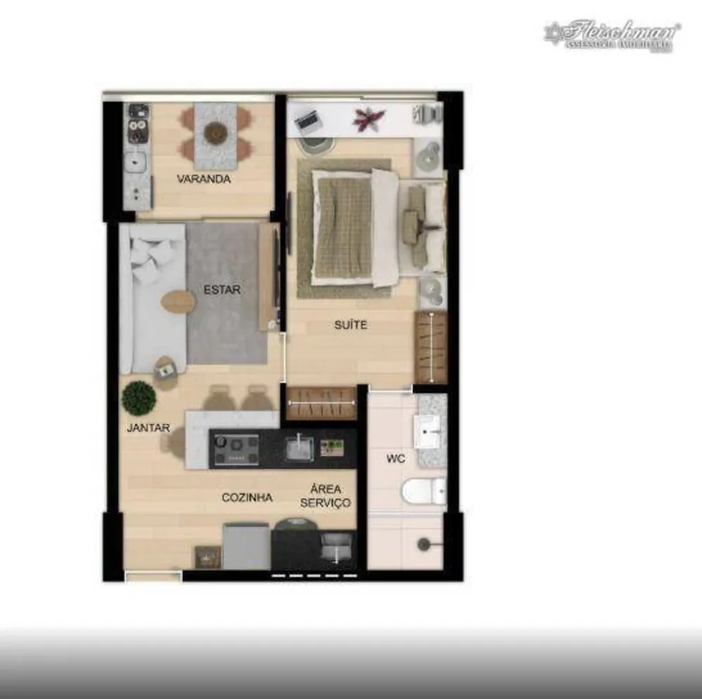 Apartamento, 2 quartos, 55 m² - Foto 3