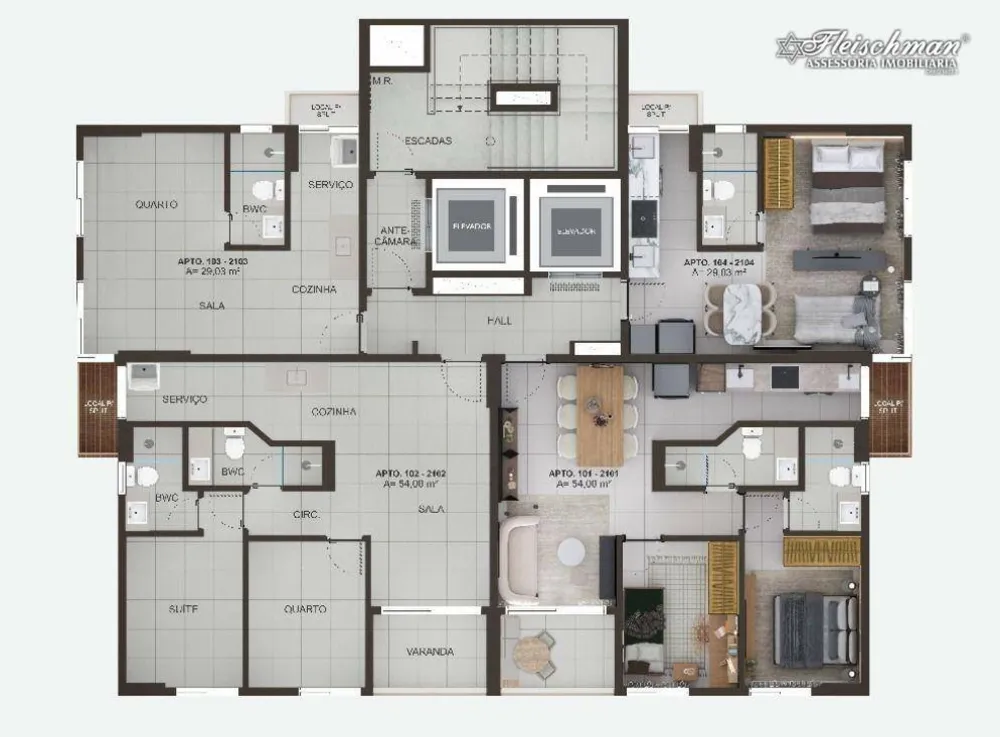 Kitnet-Studio, 29 m² - Foto 2