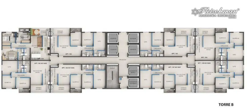 Apartamento, 3 quartos, 73 m² - Foto 3