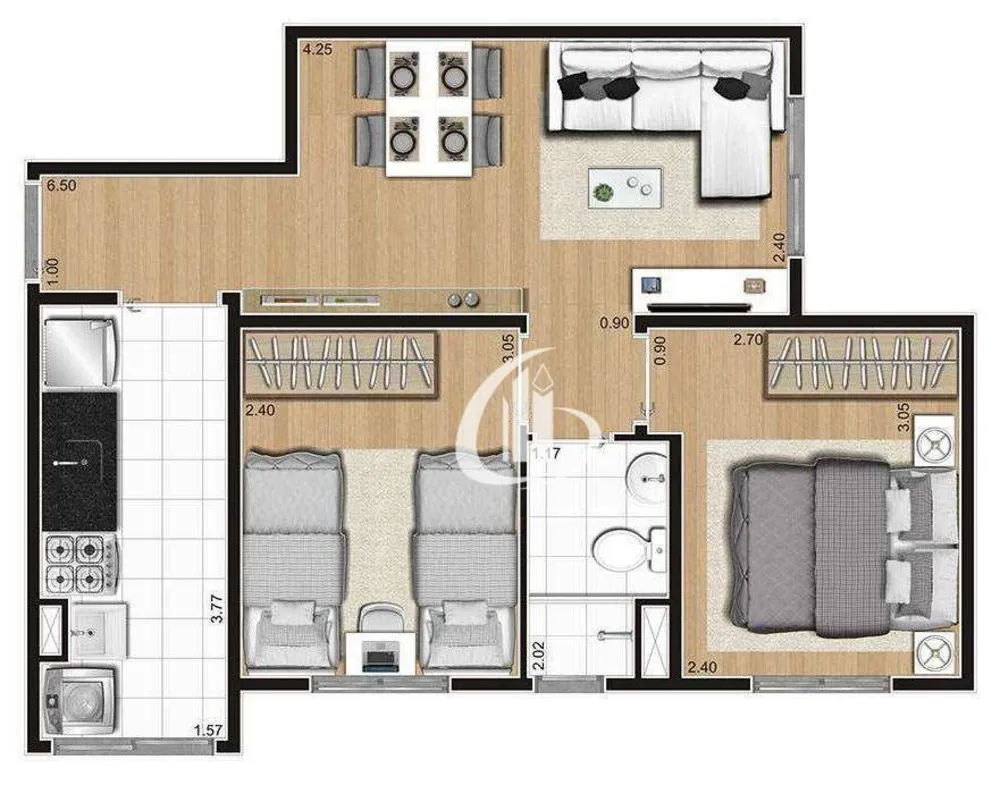 Apartamento, 2 quartos, 43 m² - Foto 26