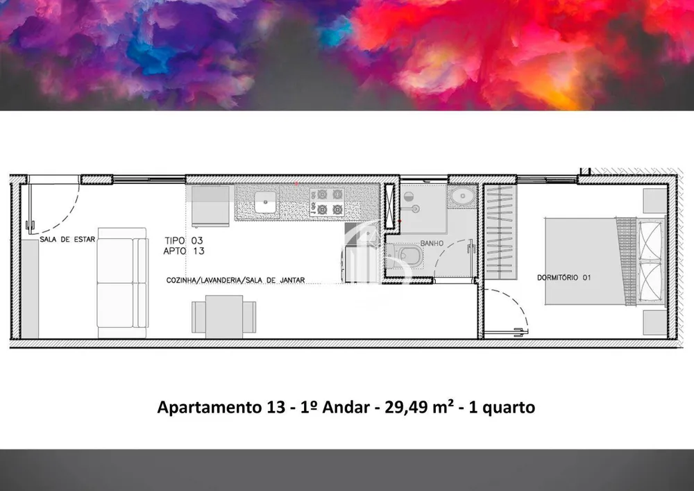 Apartamento, 1 quarto, 29 m² - Foto 10