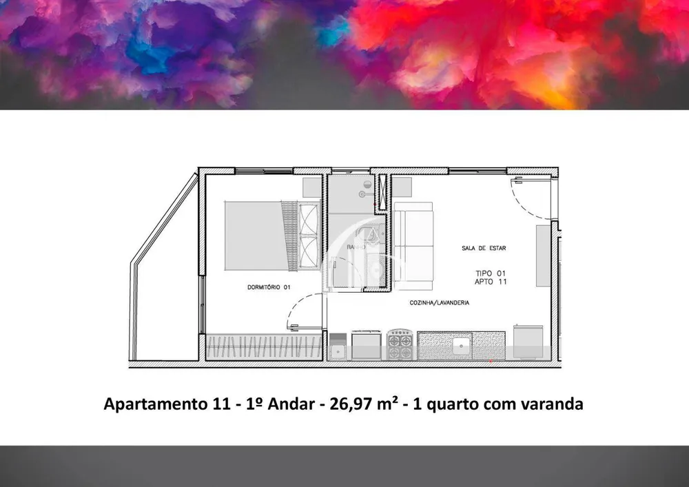 Apartamento, 1 quarto, 26 m² - Foto 10