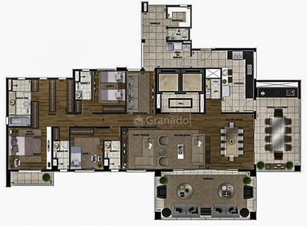 Apartamento, 4 quartos, 260 m² - Foto 3