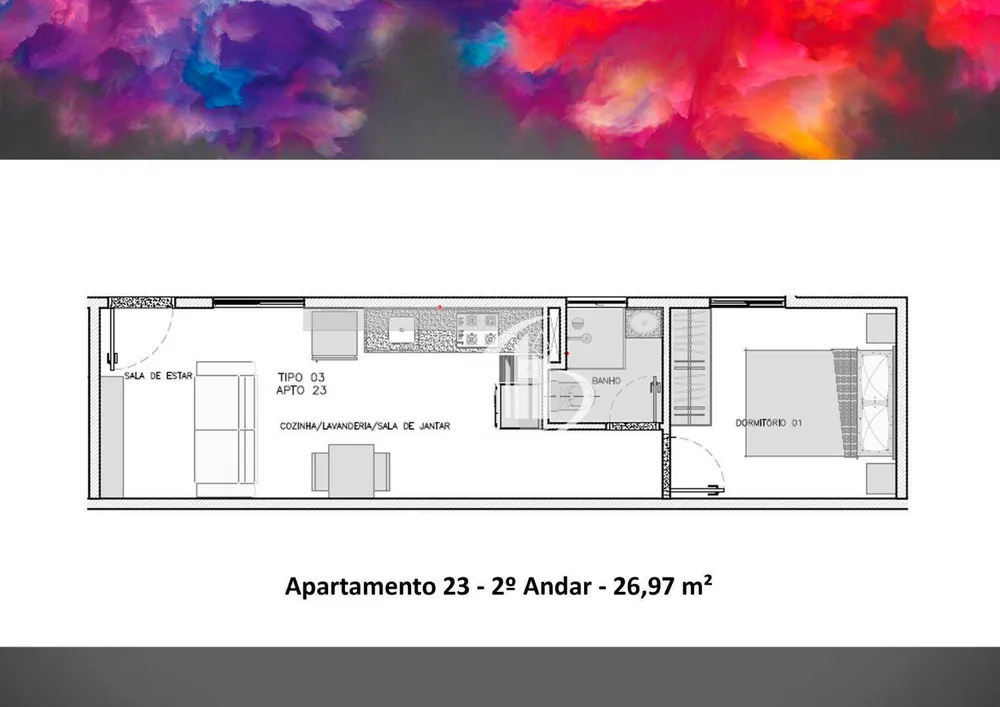 Apartamento, 1 quarto, 26 m² - Foto 11