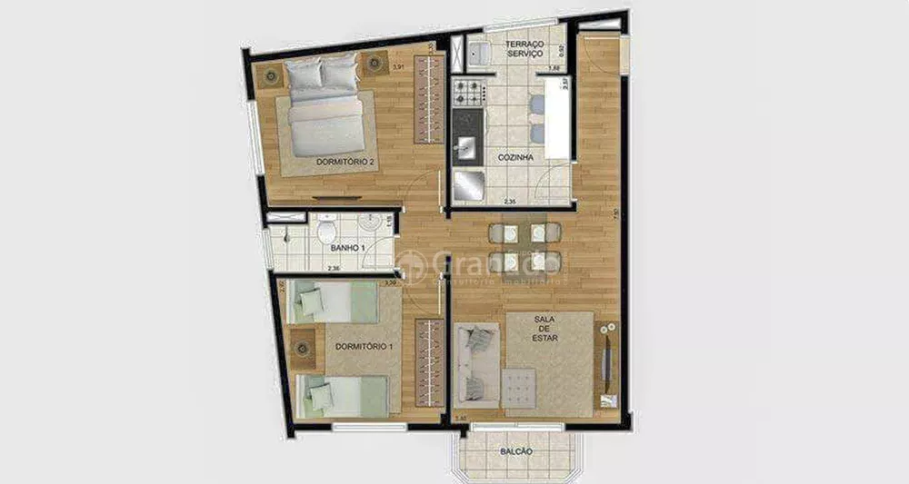 Apartamento, 2 quartos, 62 m² - Foto 5