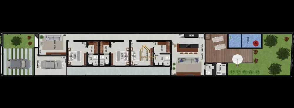 Casa, 3 quartos, 188 m² - Foto 1
