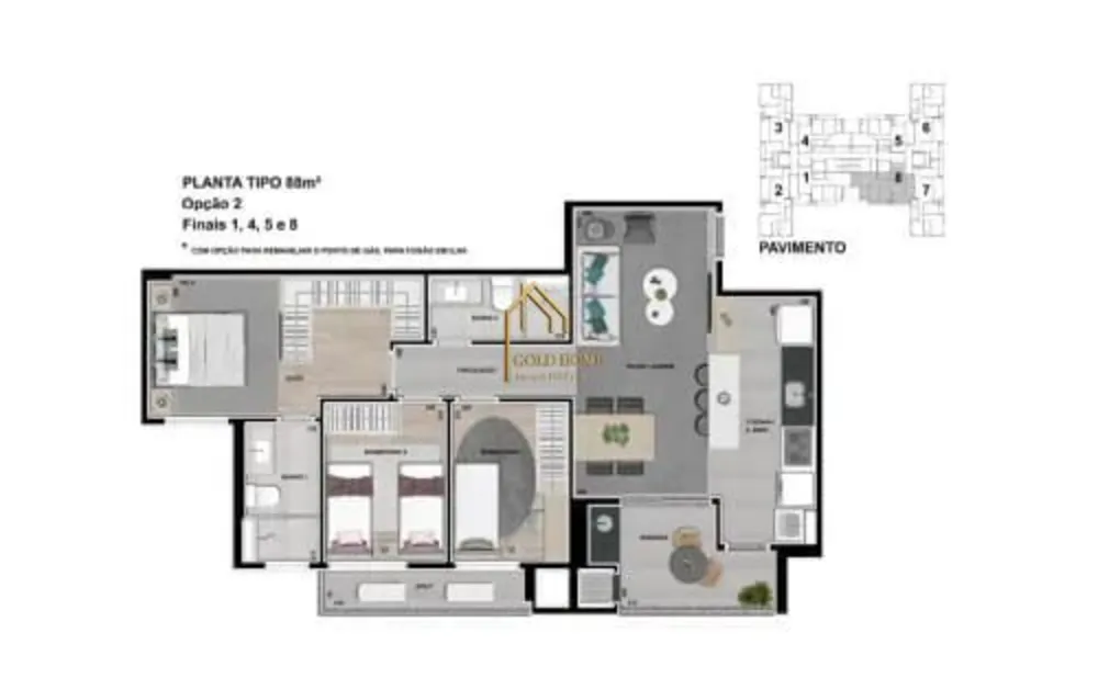 Apartamento, 3 quartos, 88 m² - Foto 4