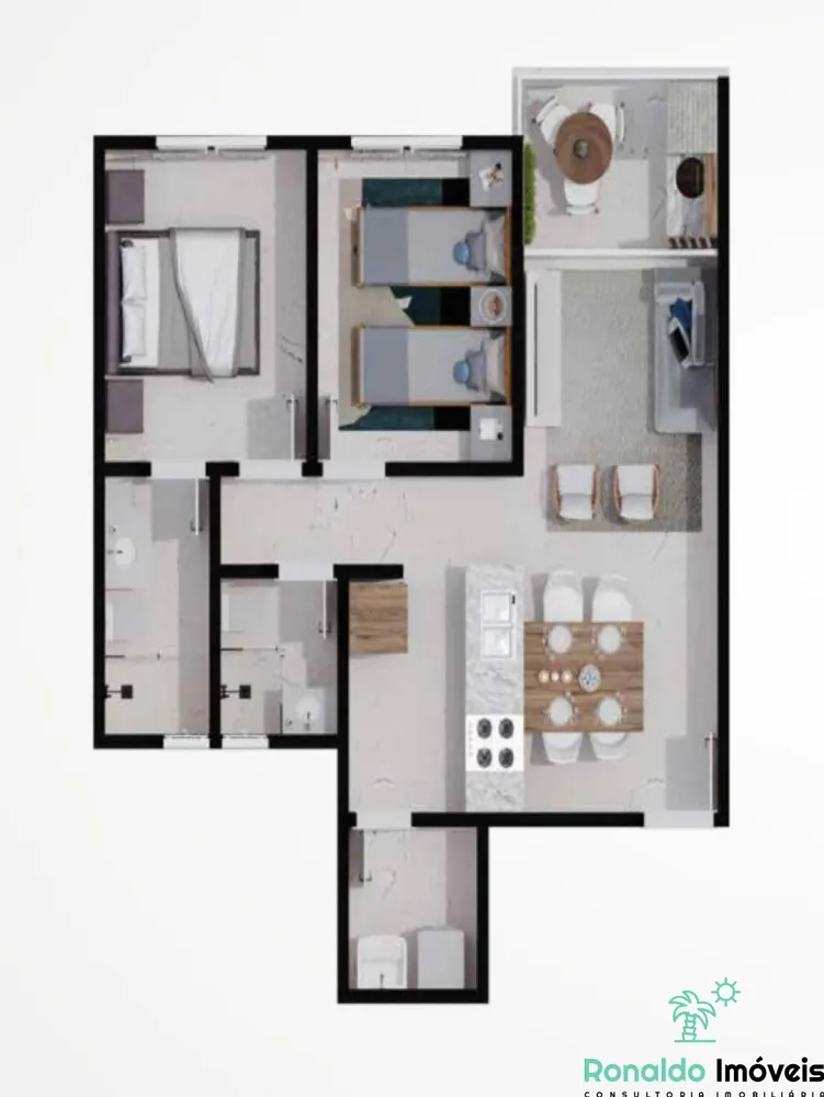 Apartamento, 2 quartos, 60 m² - Foto 7