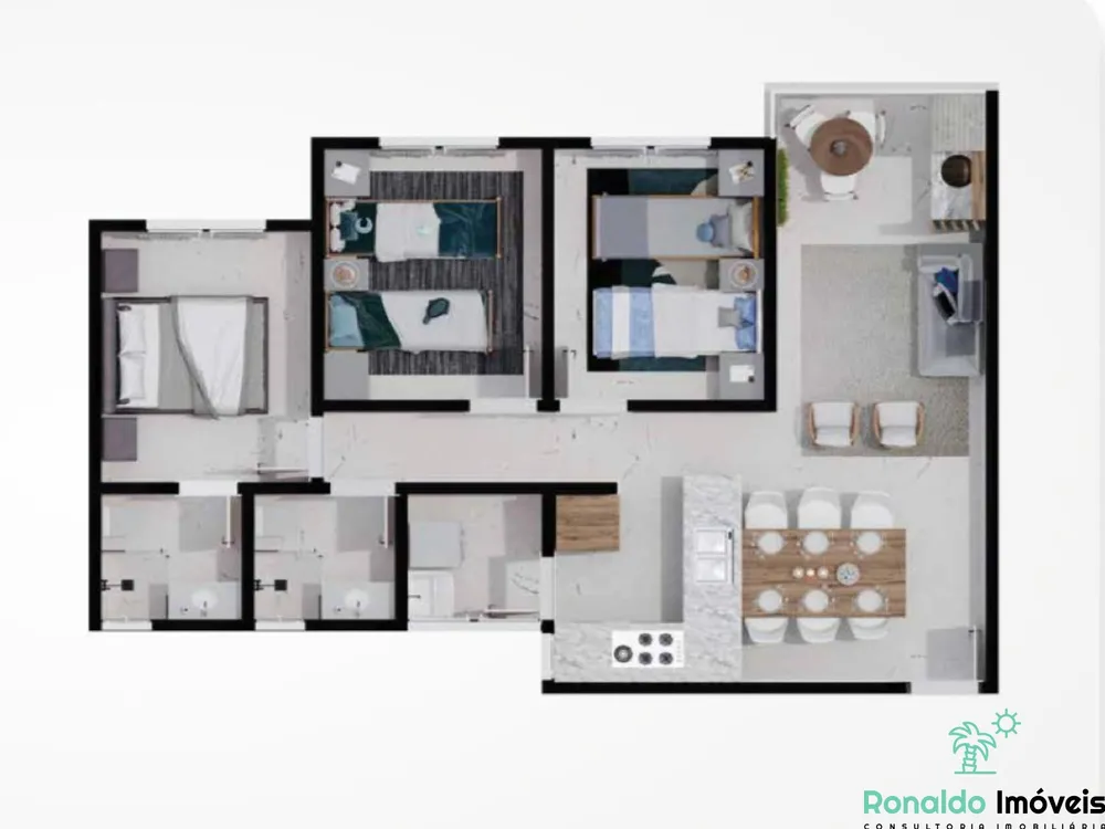 Apartamento, 2 quartos, 60 m² - Foto 8