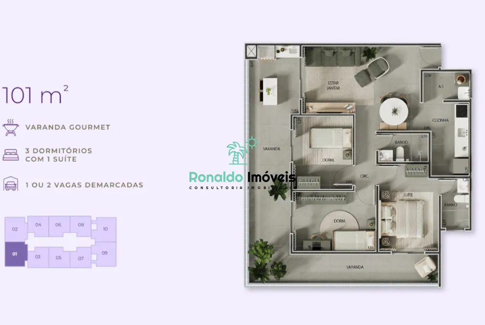 Apartamento, 2 quartos, 77 m² - Foto 8