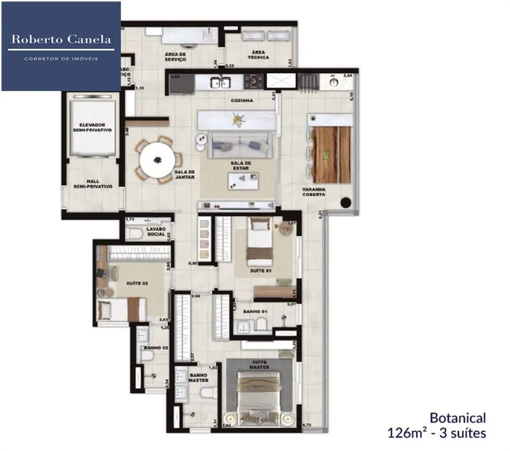 Apartamento, 3 quartos, 126 m² - Foto 12