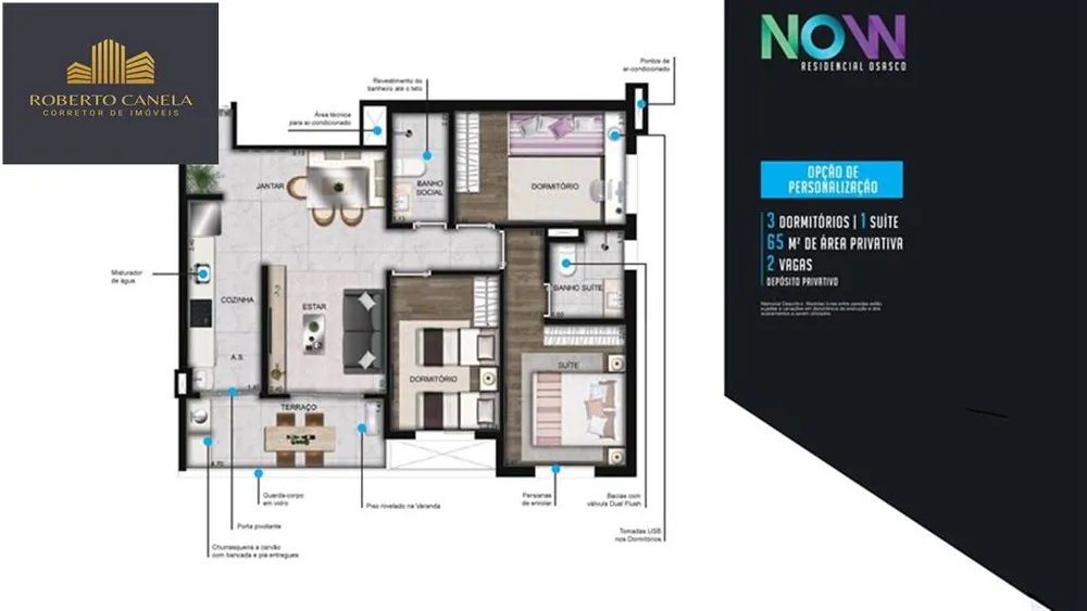 Apartamento, 3 quartos, 65 m² - Foto 12