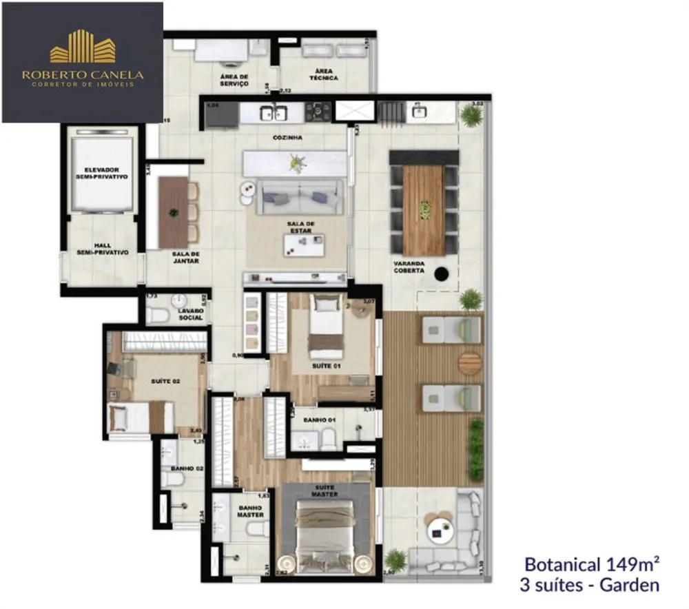 Apartamento, 3 quartos, 129 m² - Foto 8