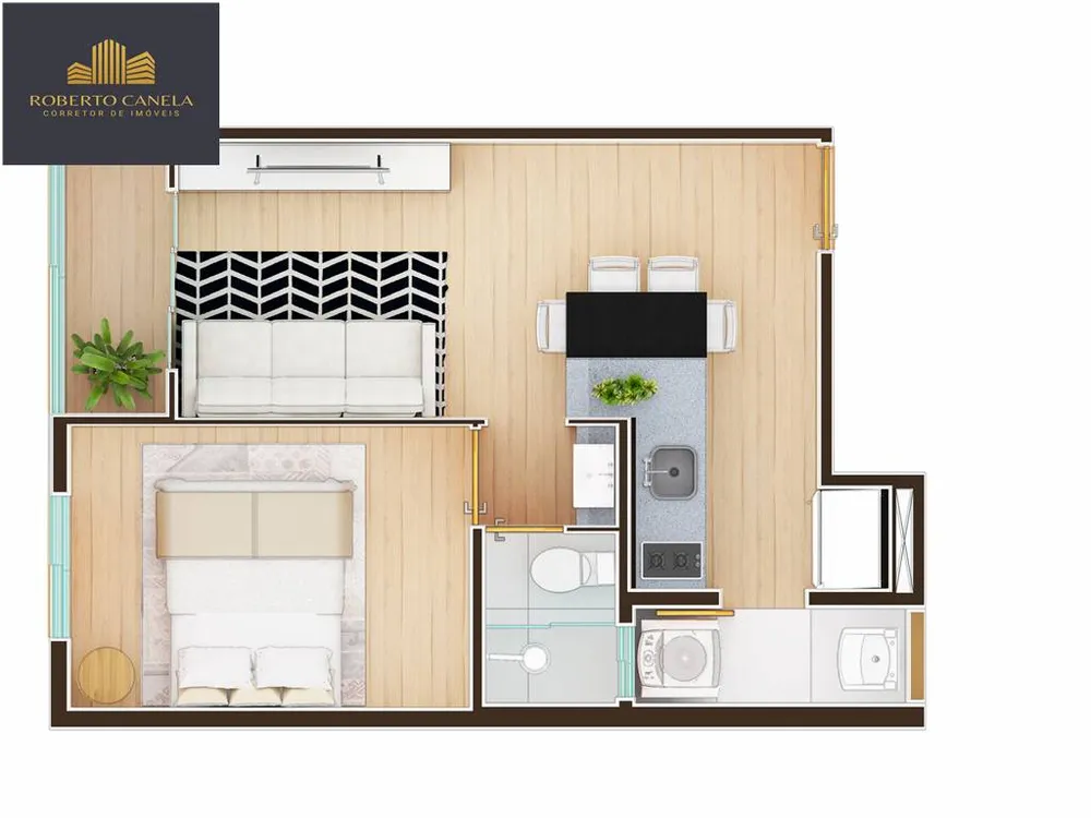 Apartamento, 1 quarto, 34 m² - Foto 12