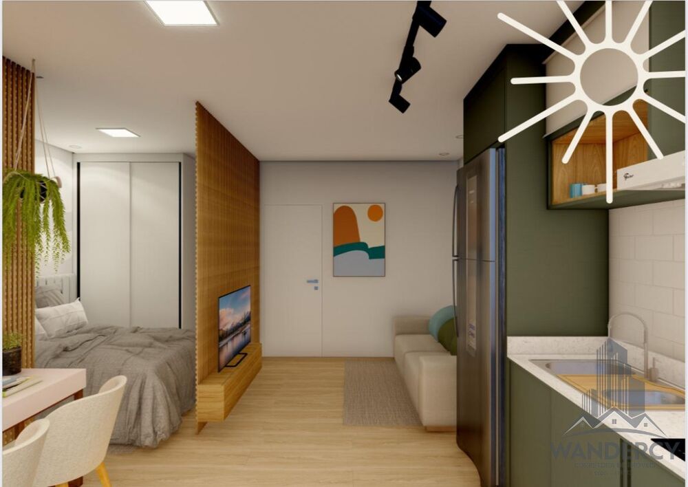 Apartamento à venda com 1 quarto, 37m² - Foto 2