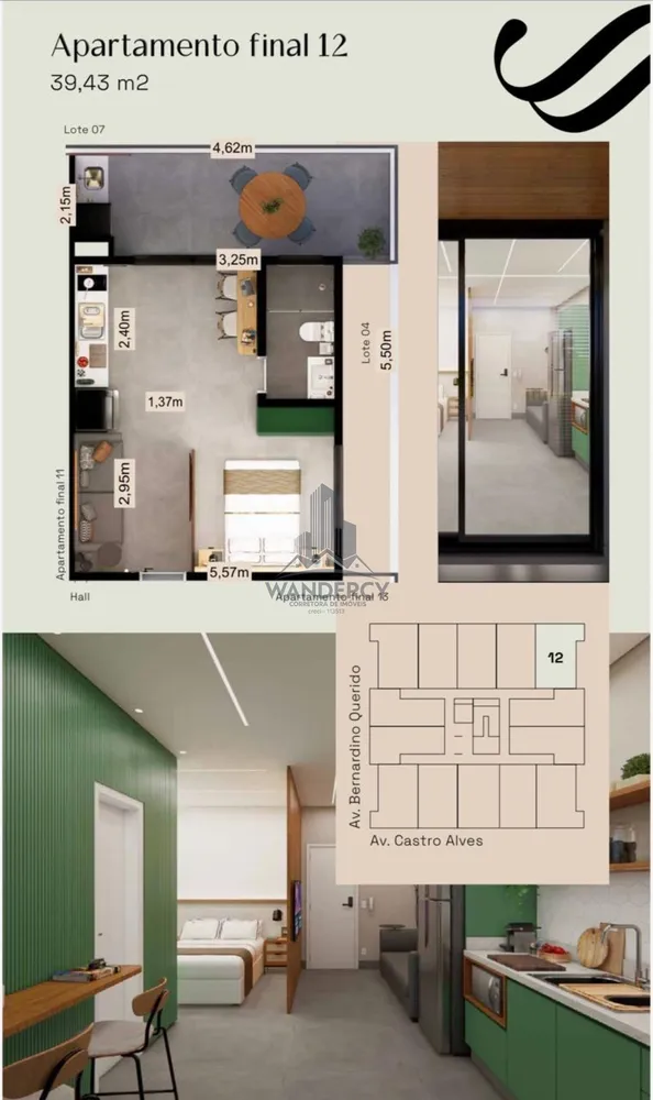 Apartamento, 1 quarto, 34 m² - Foto 16