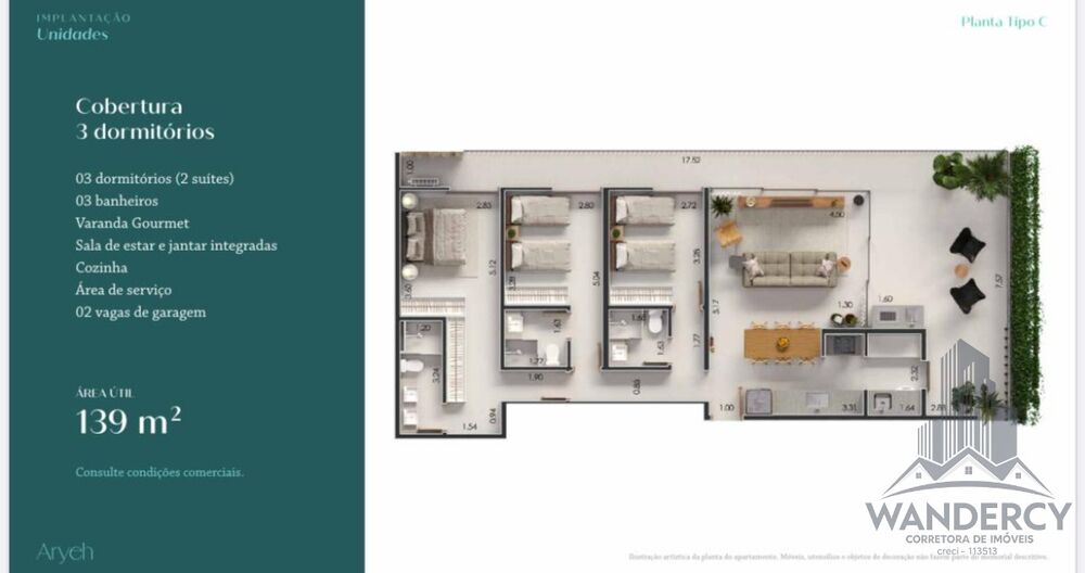 Apartamento, 3 quartos, 139 m² - Foto 1