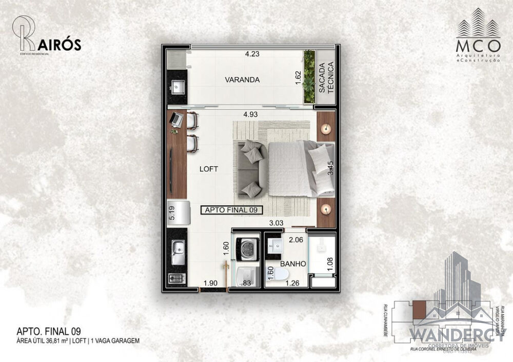 Apartamento, 1 quarto, 36 m² - Foto 4