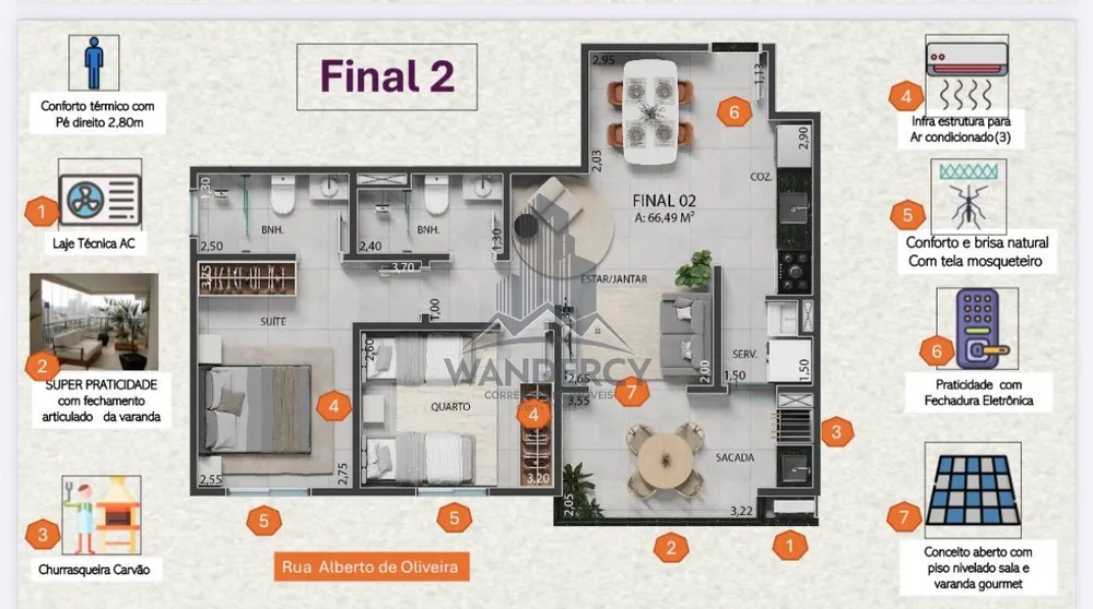 Apartamento, 2 quartos, 66 m² - Foto 7