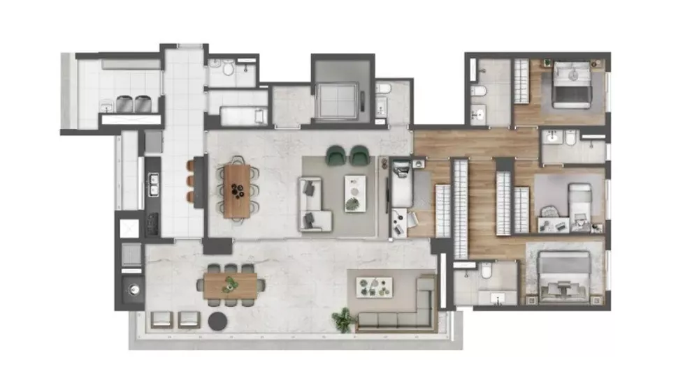 Apartamento, 4 quartos, 190 m² - Foto 2